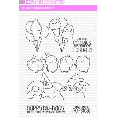 Clearly Besotted Clear Stamps - Balloon Bunch Treats